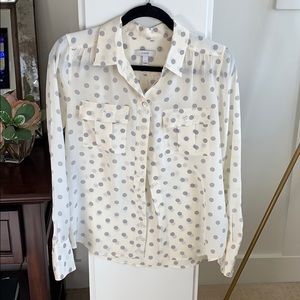 JCrew Silk Polka Dot Blouse